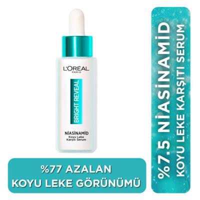 Loreal Paris Bright Reveal Niacinamide Dark Spot Serum - Anti-dark Spot, Non-comedogenic Skincare for Hyperpigmentation by Beauty Care Bag