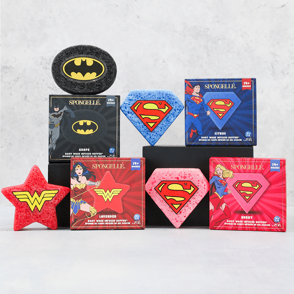 DC Superhero Body Buffer Assorted PackBody Wash Infused BufferTorqelo.com