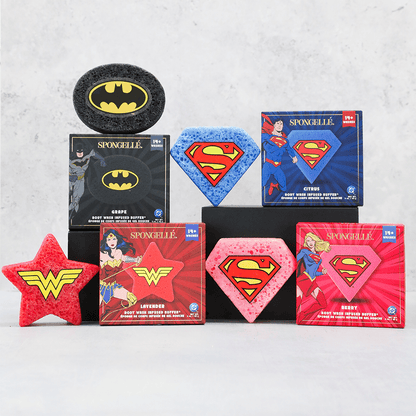 DC Superhero Body Buffer Assorted PackBody Wash Infused BufferTorqelo.com