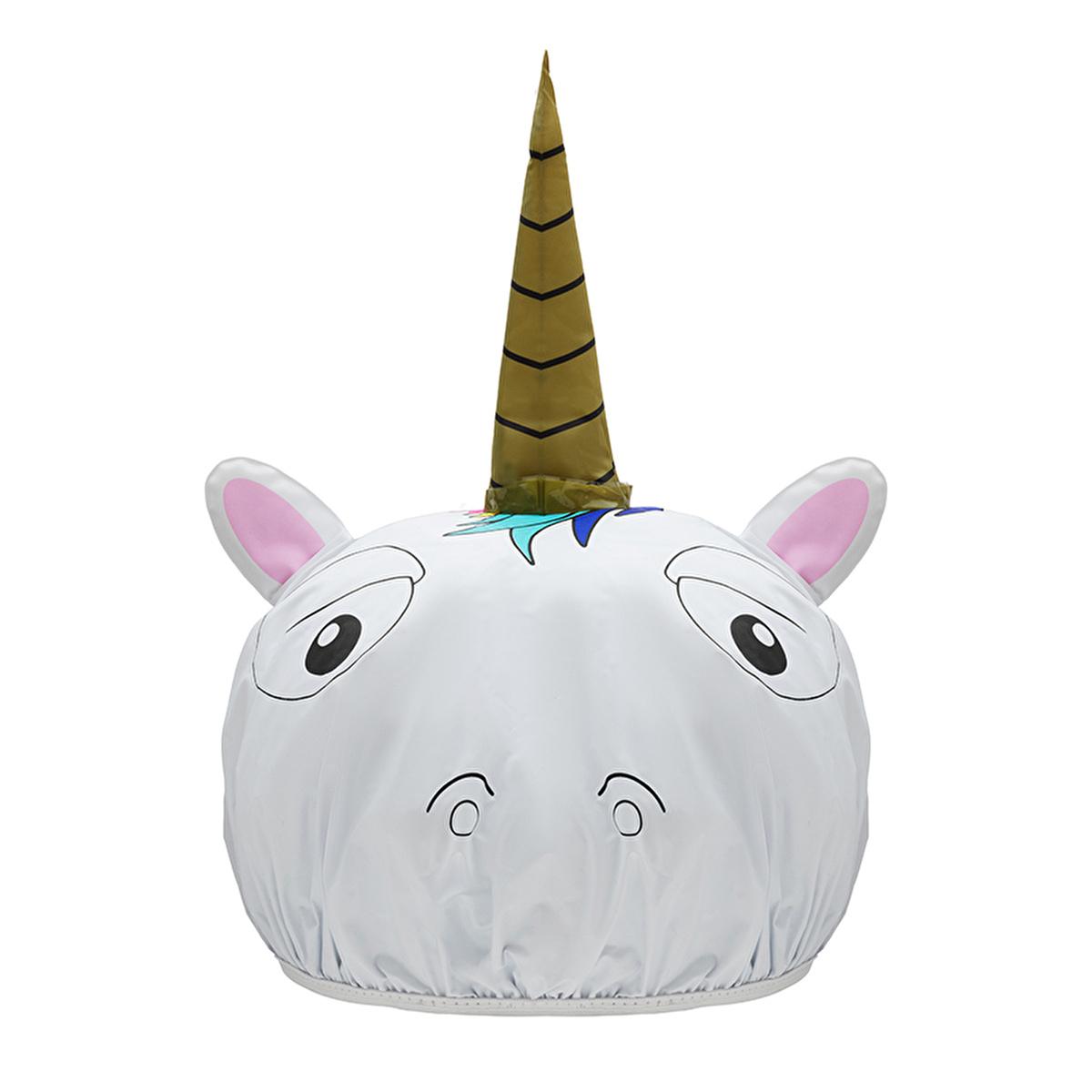 Eklips Unicorn Hair Bonnet - Waterproof Hair Protection for Curly Hair, Shower Cap with Elastic Band by Beauty Care Bag