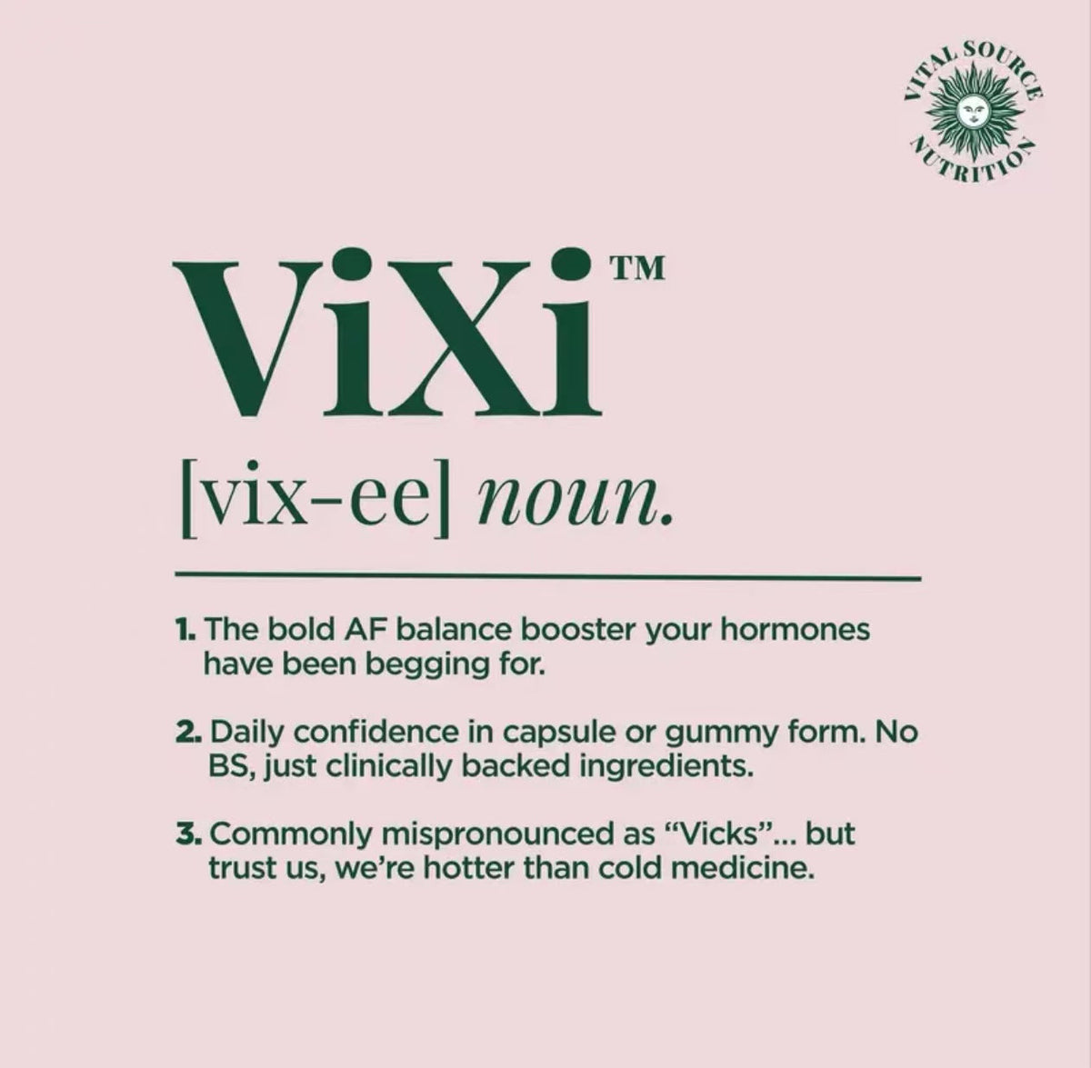 Feminine Balance Capsules -ViXi-Vital Source Nutrition by KARONDA RENE LEWIS