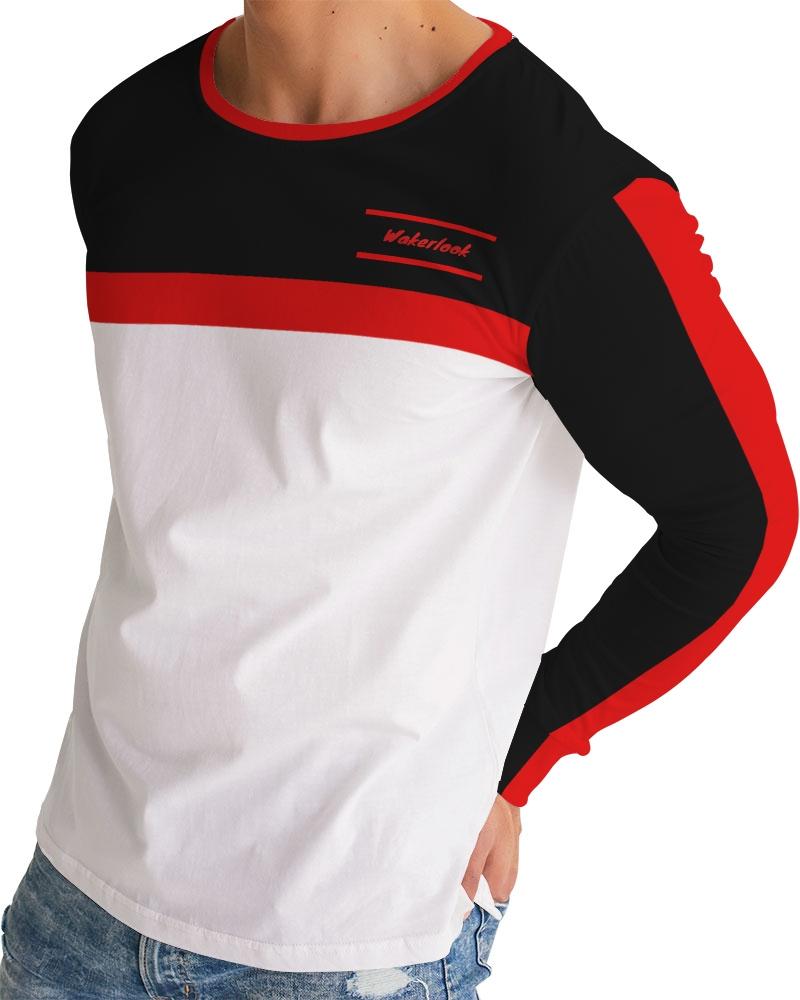 Wakerlook Men's Long Sleeve Tee by Sky Blue Saffron