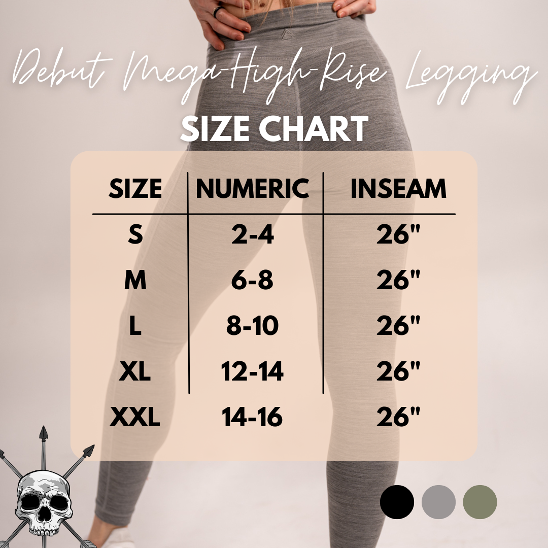 WOMEN'S | DEBUT MEGA-HIGH-RISE LEGGING : BLACK by Alpha Country Training + Nutrition