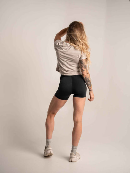 WOMEN'S | ENCORE CROP TEE : BONE by Alpha Country Training + Nutrition