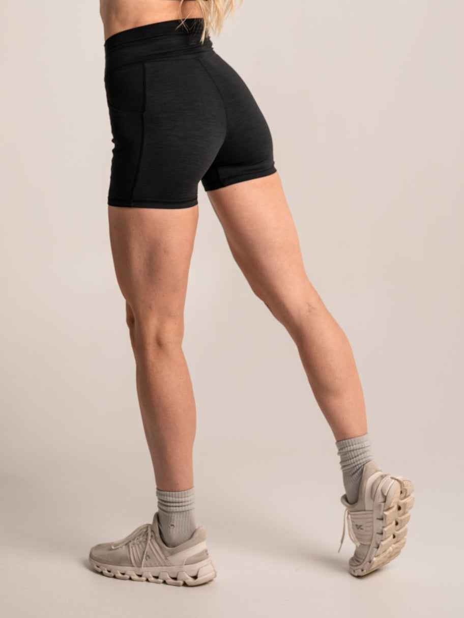 WOMEN'S | DEBUT 4-INCH SHORT : BLACK by Alpha Country Training + Nutrition