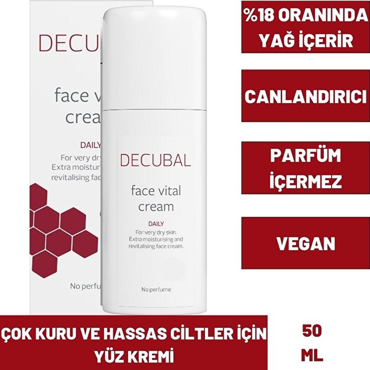 Decubal Moisturizing Face Cream for Dry & Sensitive Skin - Fragrance-Free, Natural Ingredients - 1.69 fl ozMoisturizerTorqelo.com