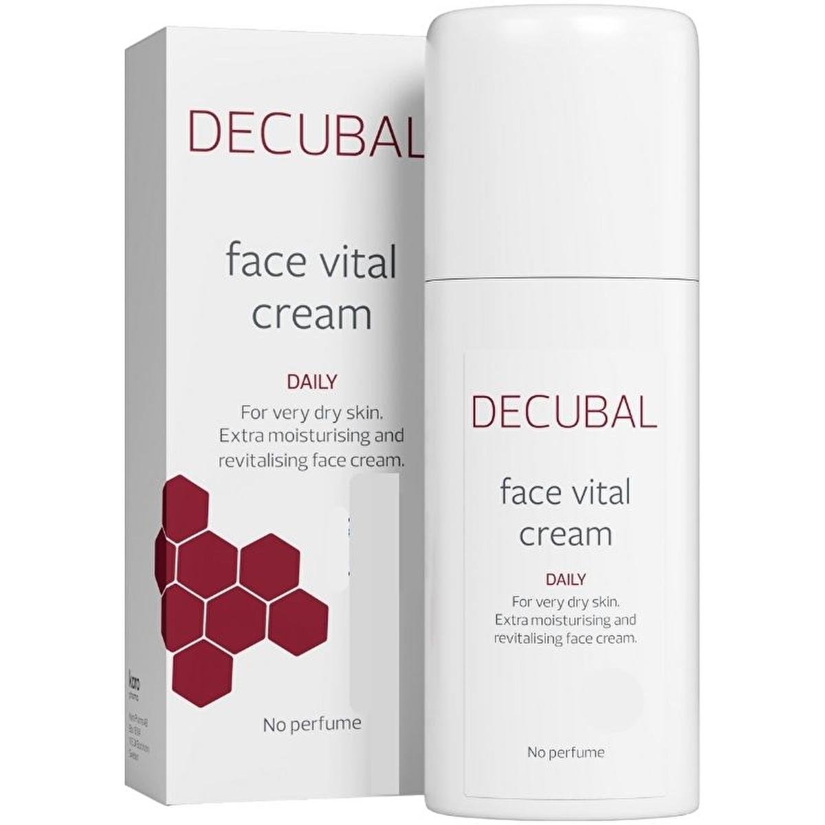 Decubal Moisturizing Face Cream for Dry & Sensitive Skin - Fragrance-Free, Natural Ingredients - 1.69 fl ozMoisturizerTorqelo.com