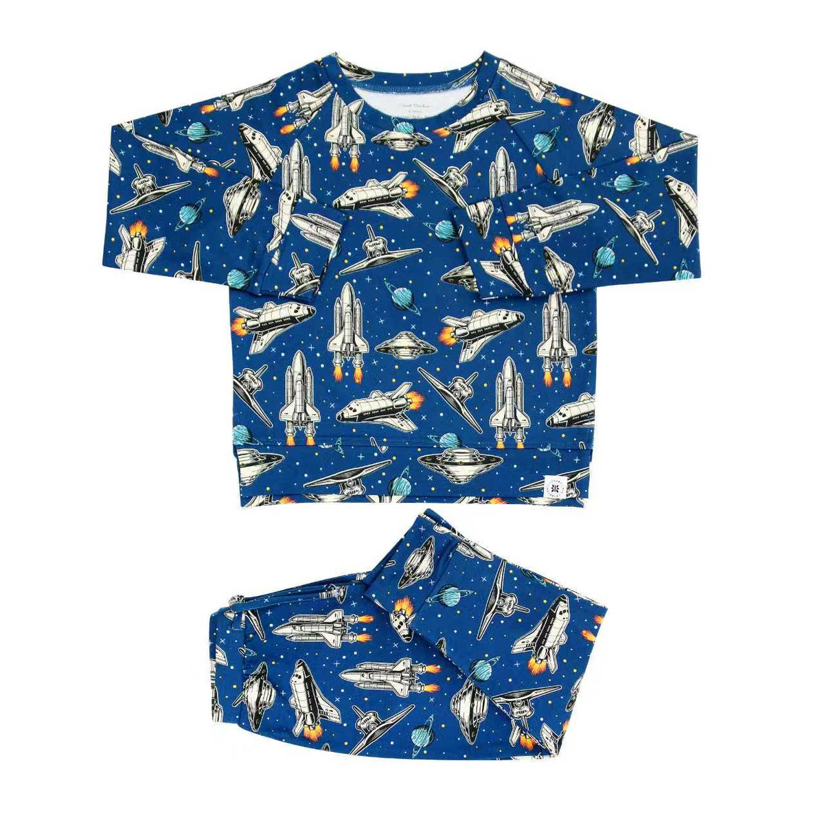 Deep In Orbit Crew Neck Jogger Set by Sweet Bamboo