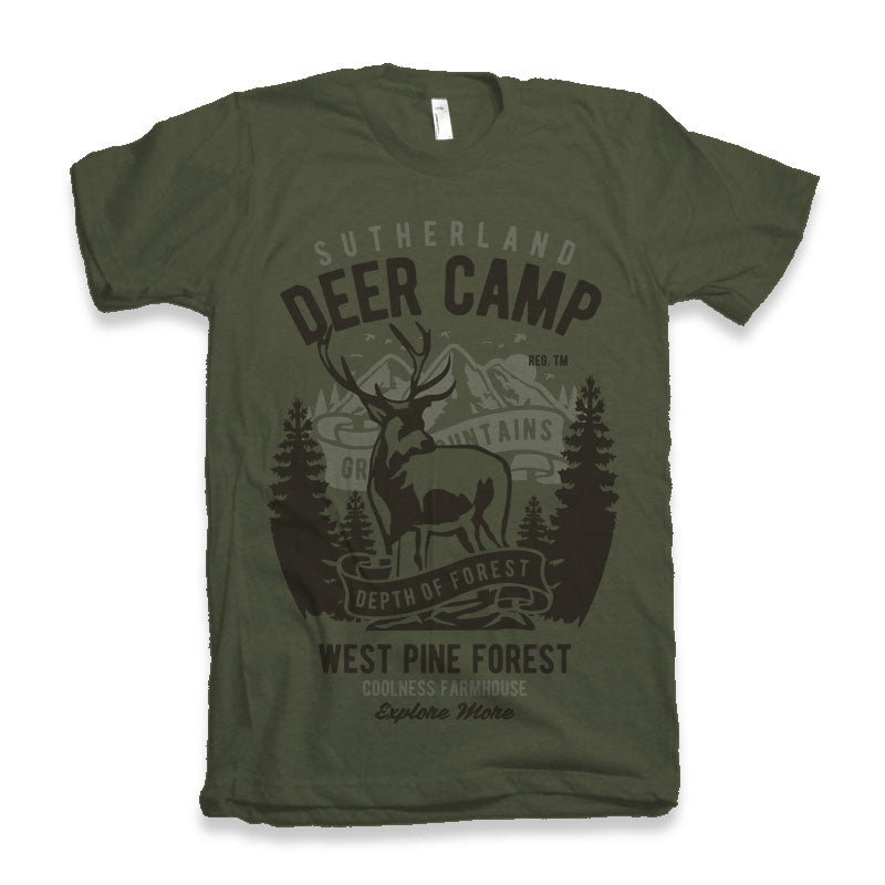 Deer Camp men's bamboo graphic T-shirt – view 2