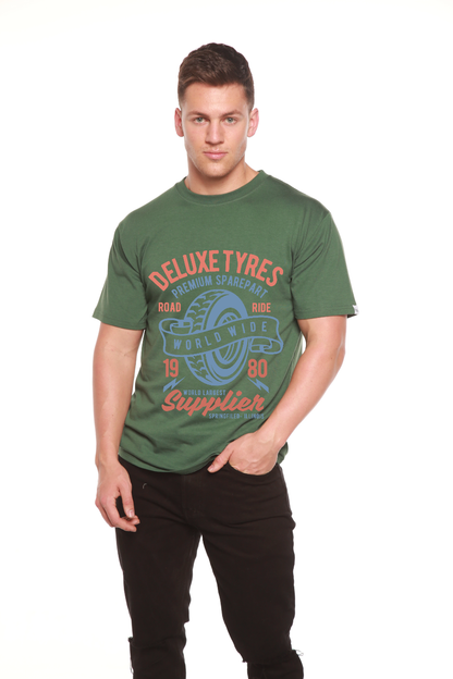 Deluxe Tyres men's bamboo graphic T-shirt – view 11