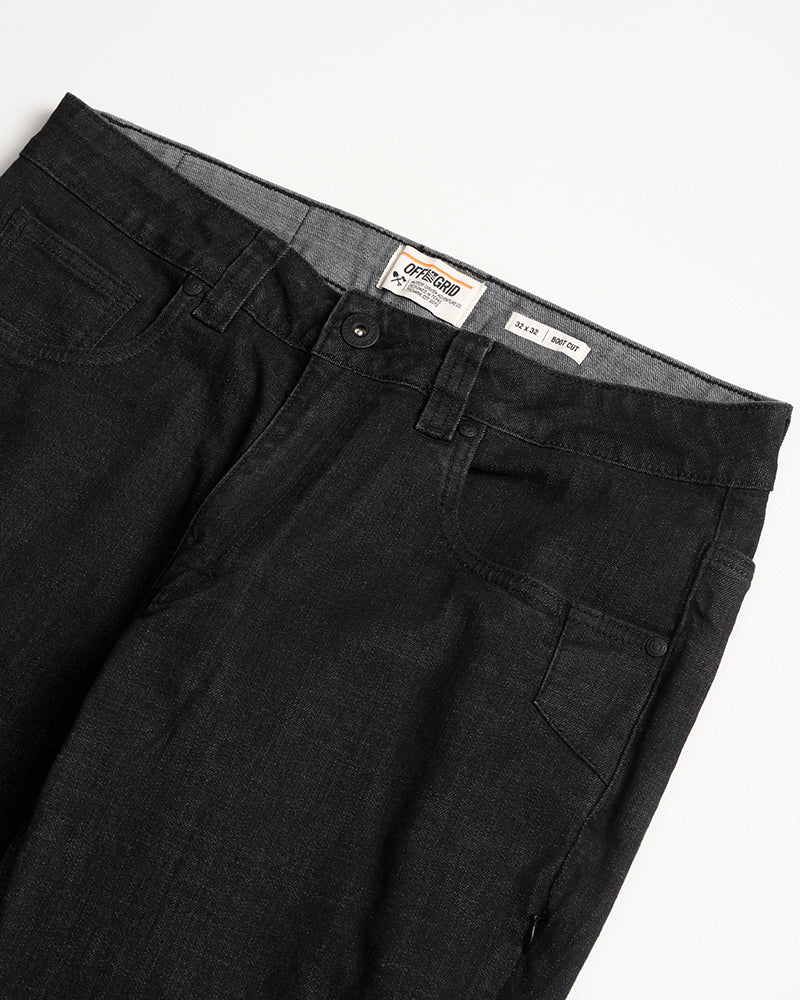 Hideout Denim Boot Cut - Black by Off The Grid Surplus