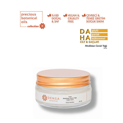 Densa Essential Cold Pressed Coconut Oil for Hair & Skin 50 ml by Beauty Care Bag