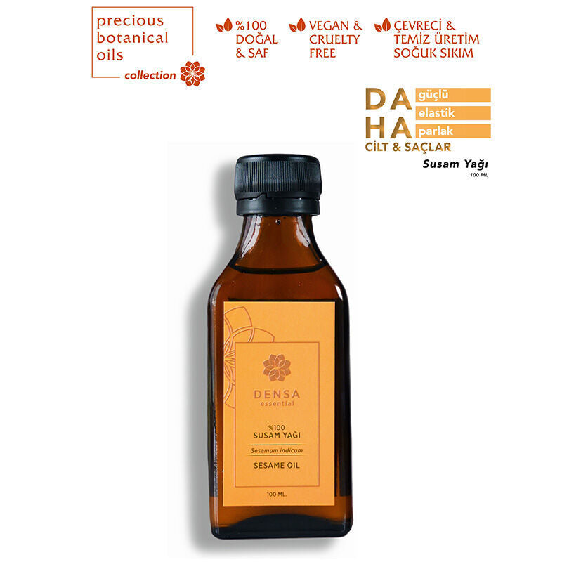 Densa Essential Sesame Oil Pure Cold-Pressed 100 ml by Beauty Care Bag
