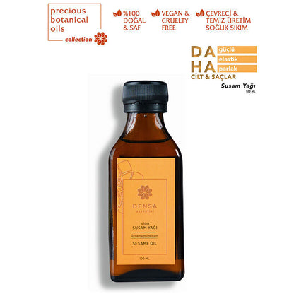 Densa Essential Sesame Oil Pure Cold-Pressed 100 ml by Beauty Care Bag