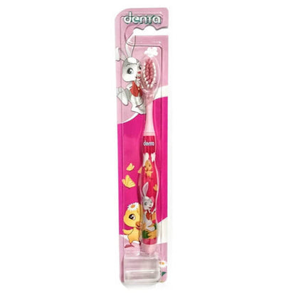 Denta Kids Soft Toothbrush for Girls Pink 1 Count by Beauty Care Bag