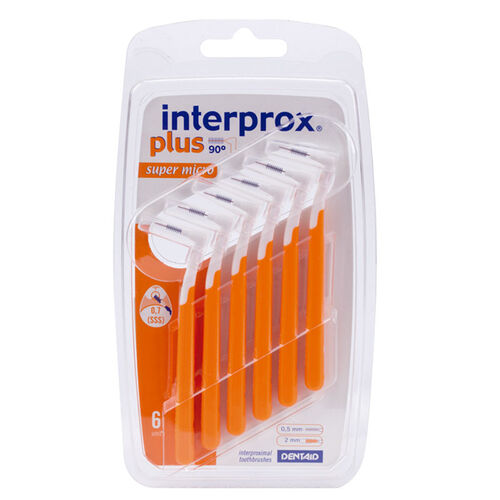 Dentaid Interprox Plus 2G Supermicro Interdental Brushes 6 Pack by Beauty Care Bag