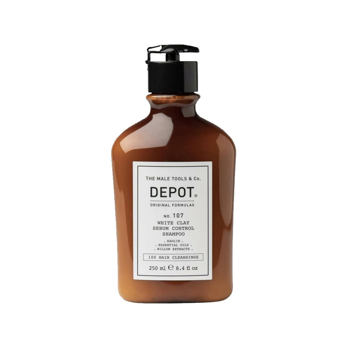 Depot No. 107 Sebum Control Shampoo for Oily Scalp - White Clay, 8.45 fl ozShampooTorqelo.com