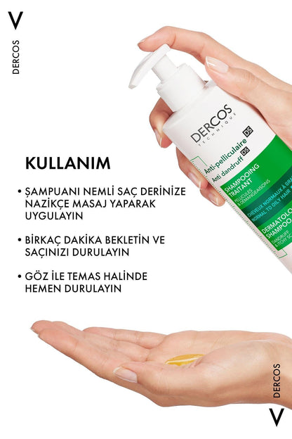 Vichy Dercos Anti-Dandruff Shampoo for Oily Hair 390 ml 2-Pack by Beauty Care Bag