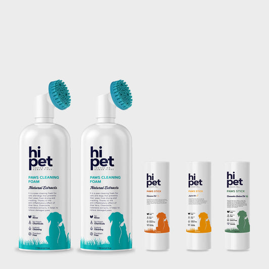 HiPet Deep Paw Care Set, Vegan Paw Cleaning & Repair Bundle by Beauty Care Bag