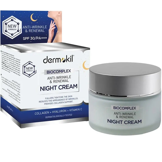 Dermokil Biocomplex Night Cream with Collagen & Vitamin C 50ml by Beauty Care Bag