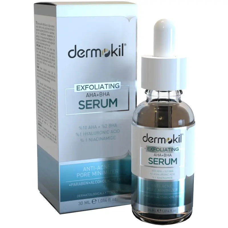 Dermokil Exfoliating AHA BHA Niacinamide Pore Serum 200ml by Beauty Care Bag