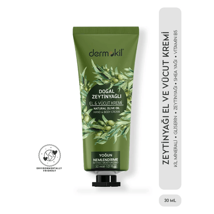 Dermokil Natural Olive Oil Hand and Body Cream 30 mlBody CareTorqelo.com