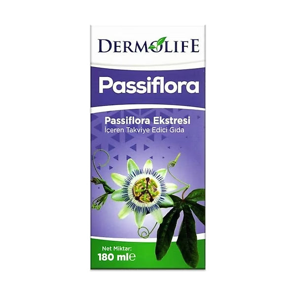 Dermolife Passiflora Liquid Supplement with Passionflower 180 ml by Beauty Care Bag