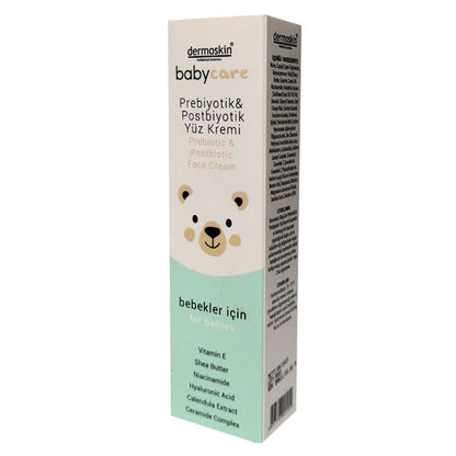 Dermoskin BabyCare Prebiotic & Postbiotic Face Cream for Sensitive Skin - Natural, Moisturizing, Soothing Baby Skincare by Beauty Care Bag
