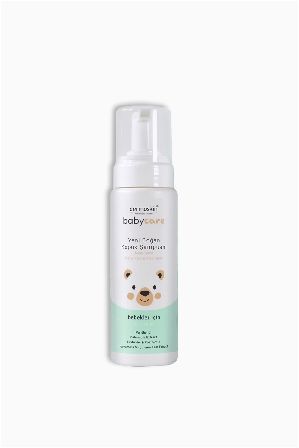 Dermoskin Newborn BabyCare foam shampoo for sensitive scalps, 6.76 fl oz