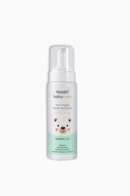 Dermoskin Newborn BabyCare foam shampoo for sensitive scalps, 6.76 fl oz