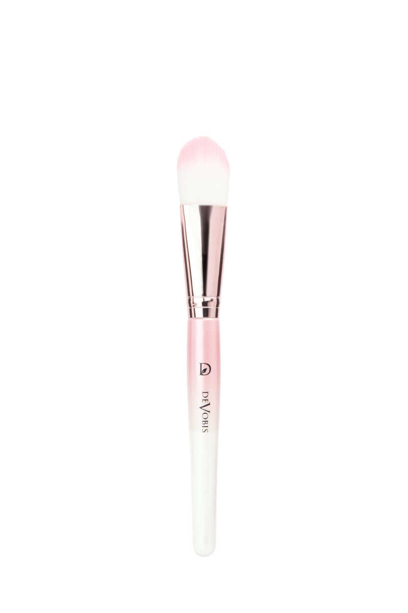 Golden Rose Devobis Foundation Brush for Seamless Makeup by Beauty Care Bag