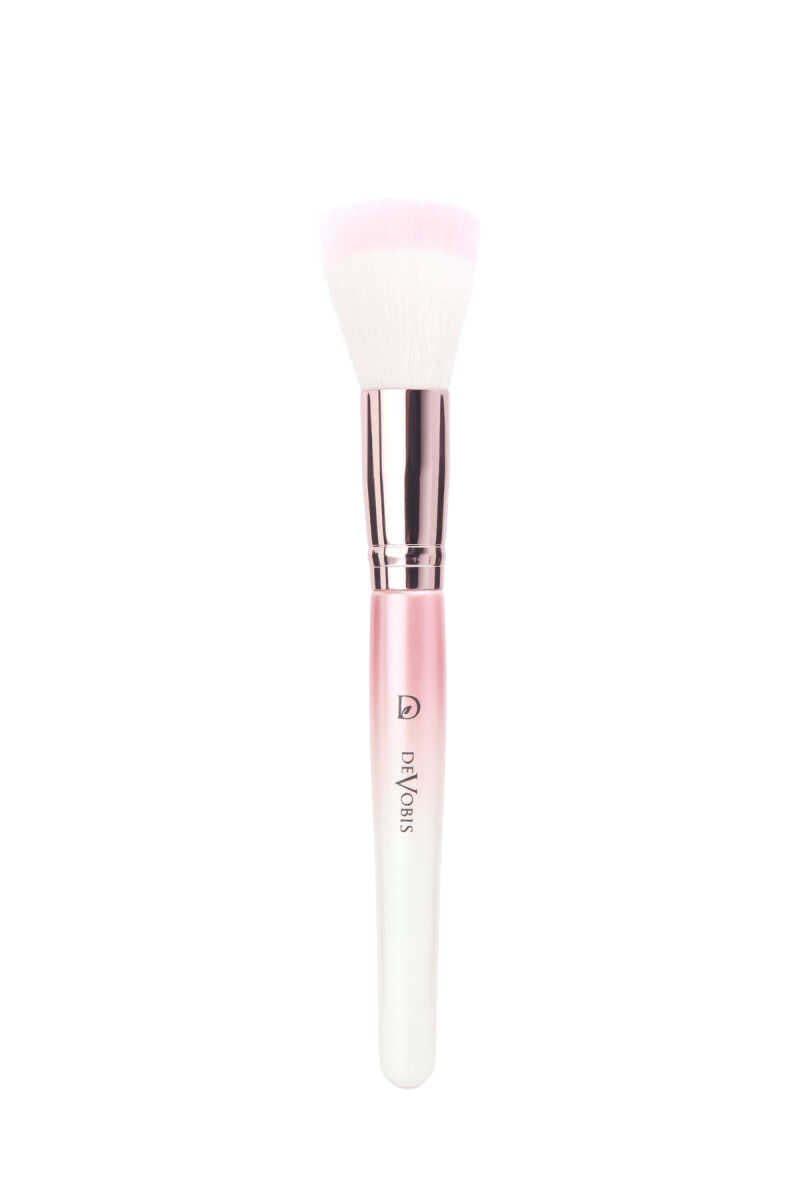 Golden Rose Devobis Round Face Brush for Flawless Blending by Beauty Care Bag