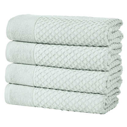 Cotton Diamond Waffle Weave Bath Towel Set - Grayson Collection by Great Bay Home