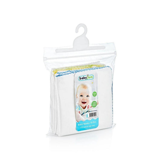 Babyjem Cotton Mouth Wipes for Babies White 10-Pack by Beauty Care Bag