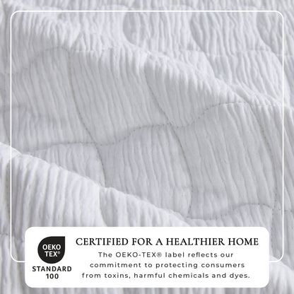 Gauze Quilt Set - Wave Stitch Collection by Great Bay Home