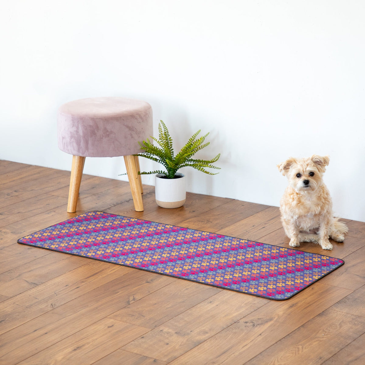 Diagonal Paws Floor RunnerRugs & MatsTorqelo.com