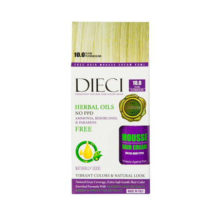 Dieci Herbal Oil Ammonia-Free Hair Color 10.00 PlatinumHair CareTorqelo.com