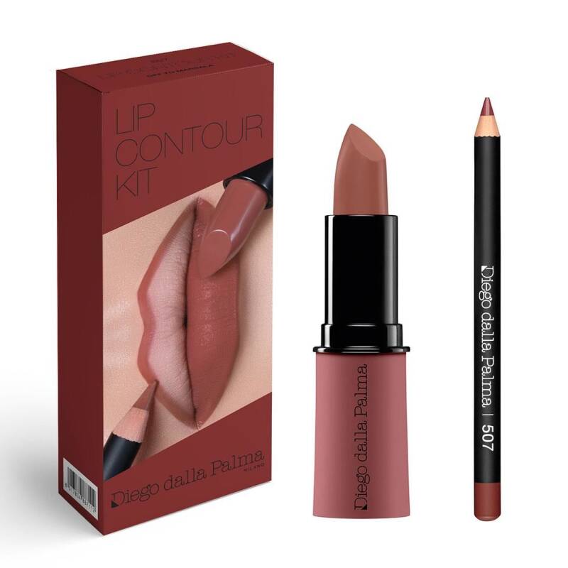 Diego Dalla Palma Lip Contour Kit 507 Off To Marsala by Beauty Care Bag