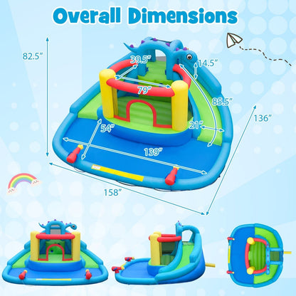 Dinosaur-themed Inflatable Water Slide Park Kids Inflatable Bounce HouseTorqelo.com