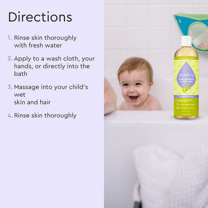 Baby Shampoo & Body Wash (Tear-Free) by Puracy