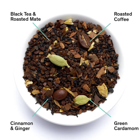 Dirty Chai spicy black tea with coffee