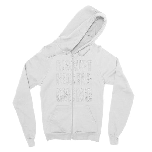 Disrupt Hustle Grind Fine Jersey Zip Hoodie by Scorpius