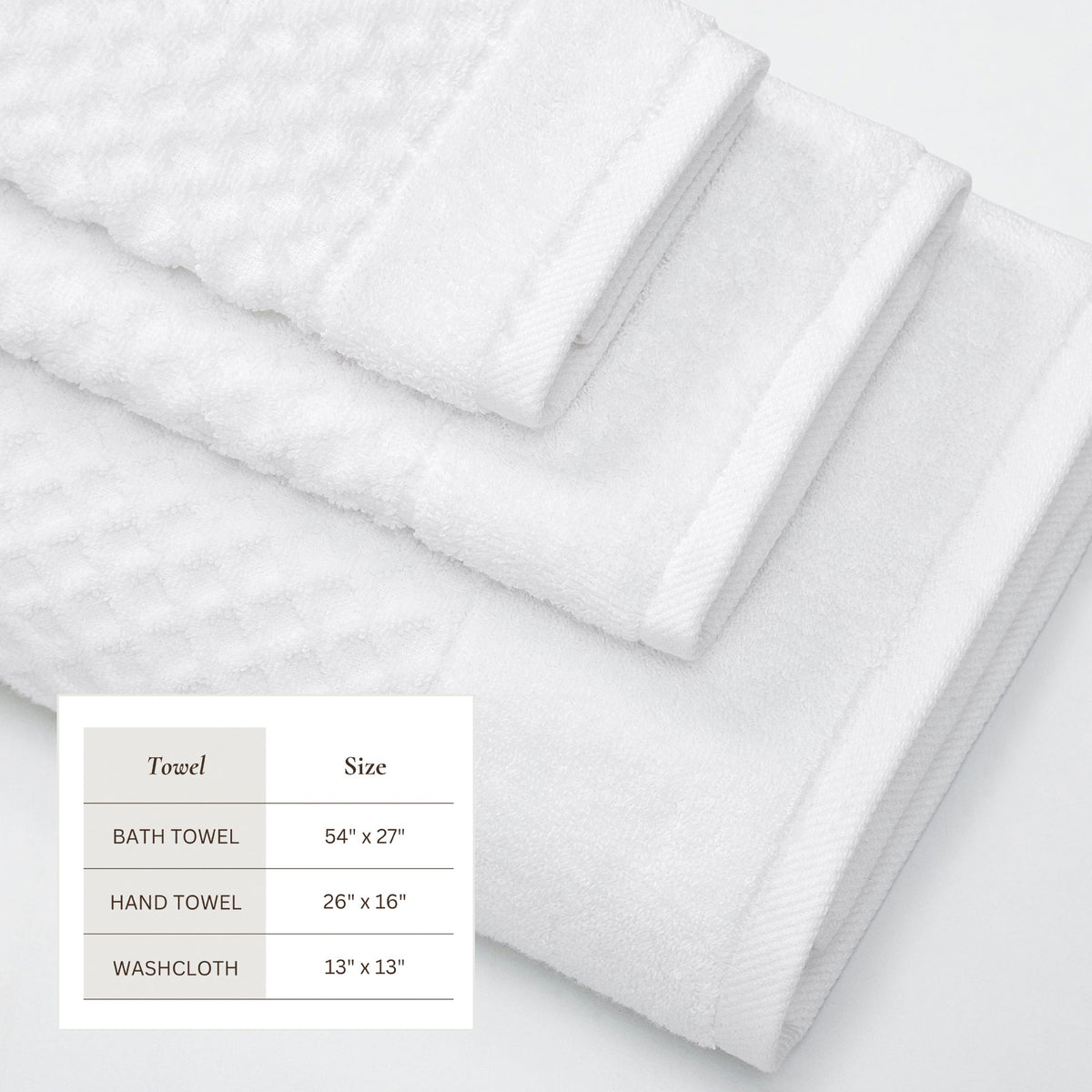 Cotton Diamond Waffle Weave Bath Towel Set - Grayson Collection by Great Bay Home