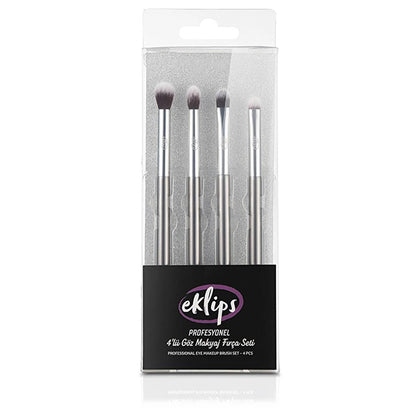Eklips Professional Eye Makeup Brush Set 4 Pieces by Beauty Care Bag