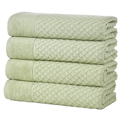 Cotton Diamond Waffle Weave Bath Towel Set - Grayson Collection by Great Bay Home