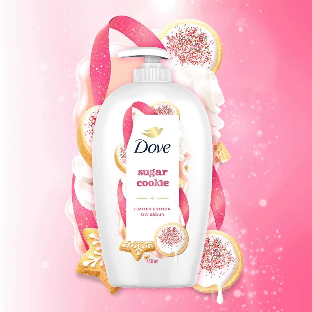 Dove Sugar Cookie Liquid Hand Soap with Sweet Scent 450 ml by Beauty Care Bag