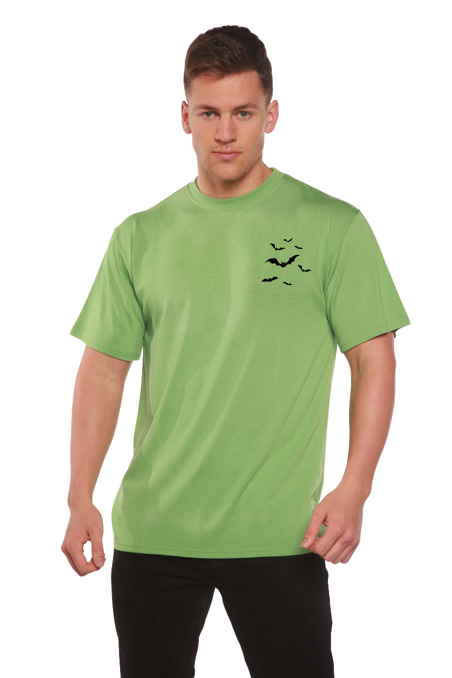 Halloween Bats bamboo printed T-shirt – view 5