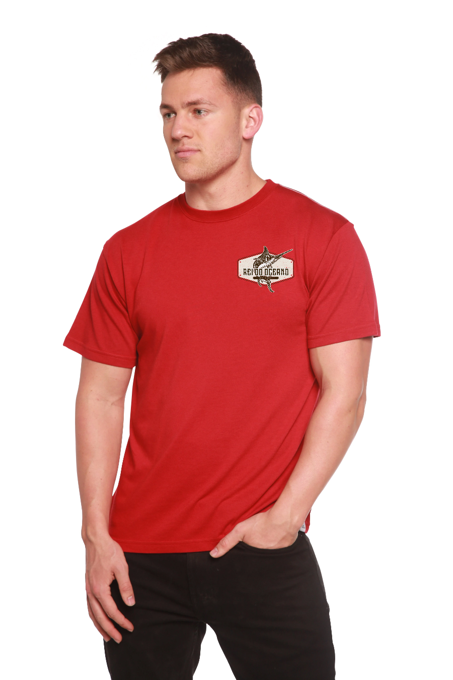Rei do Oceano men's bamboo graphic T-shirt – view 9