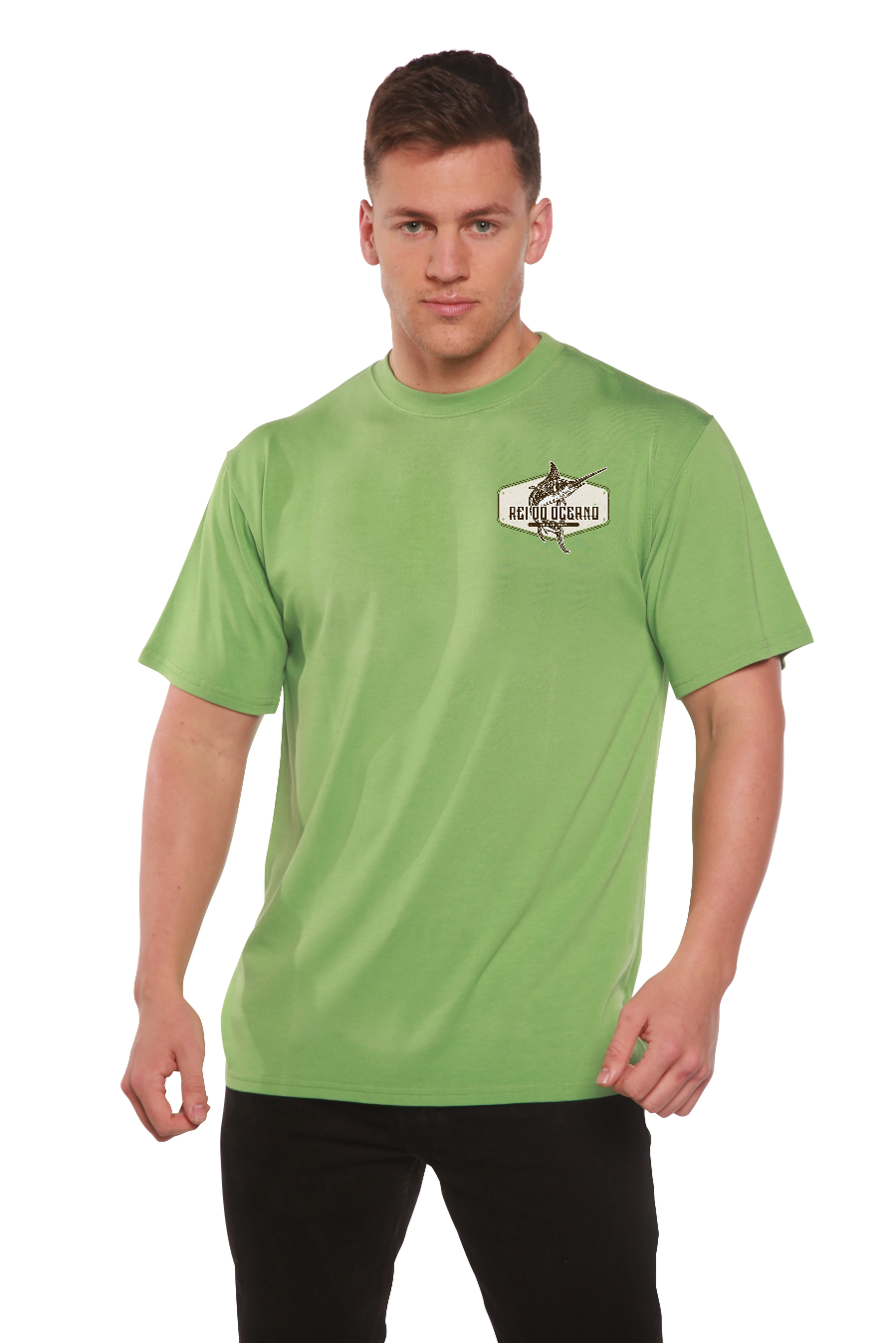 Rei do Oceano men's bamboo graphic T-shirt – view 8