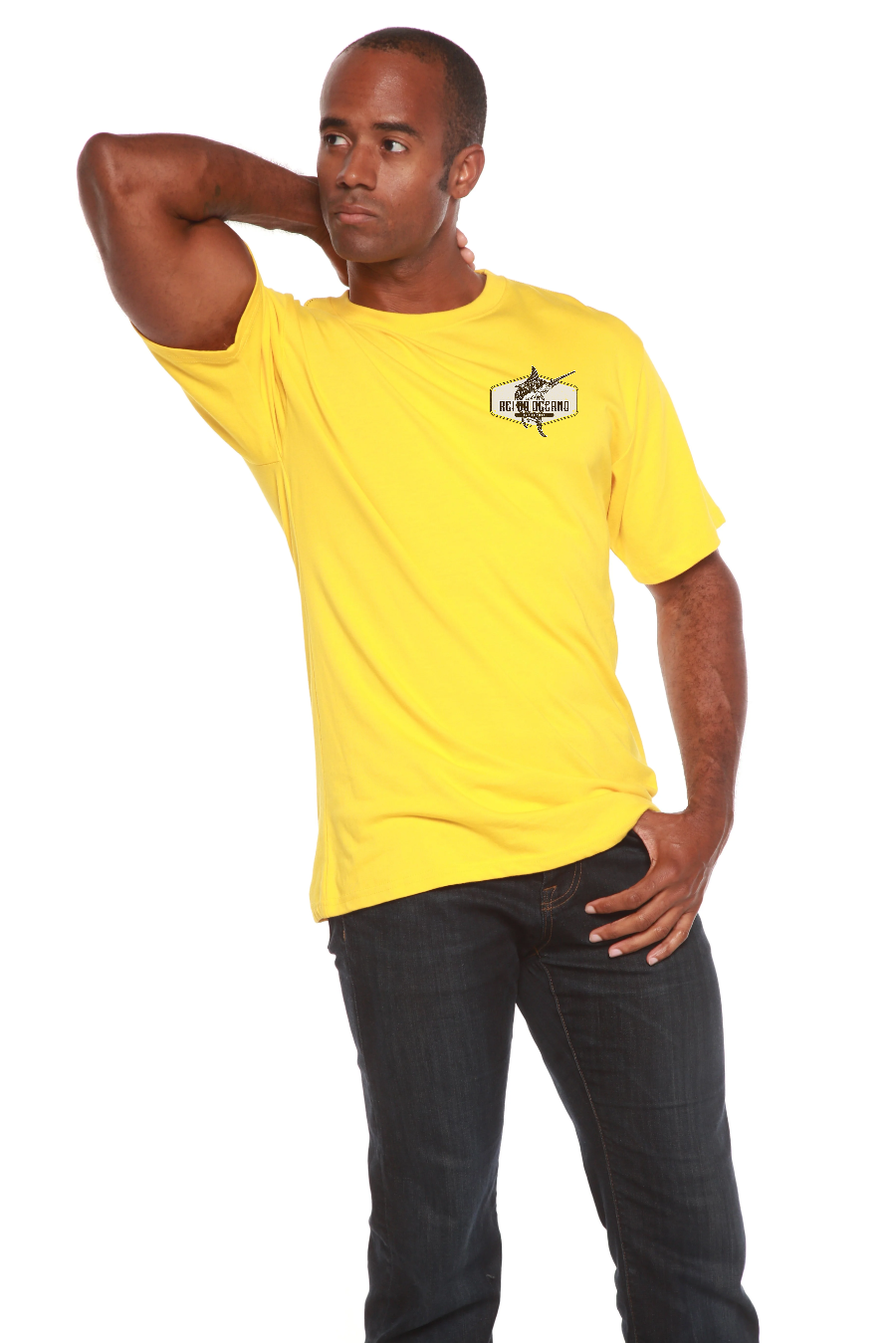 Rei do Oceano men's bamboo graphic T-shirt – view 4